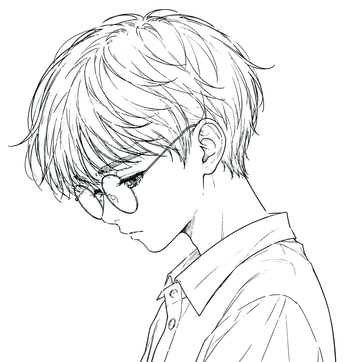 Anonymous SHONEN-B line-art identity